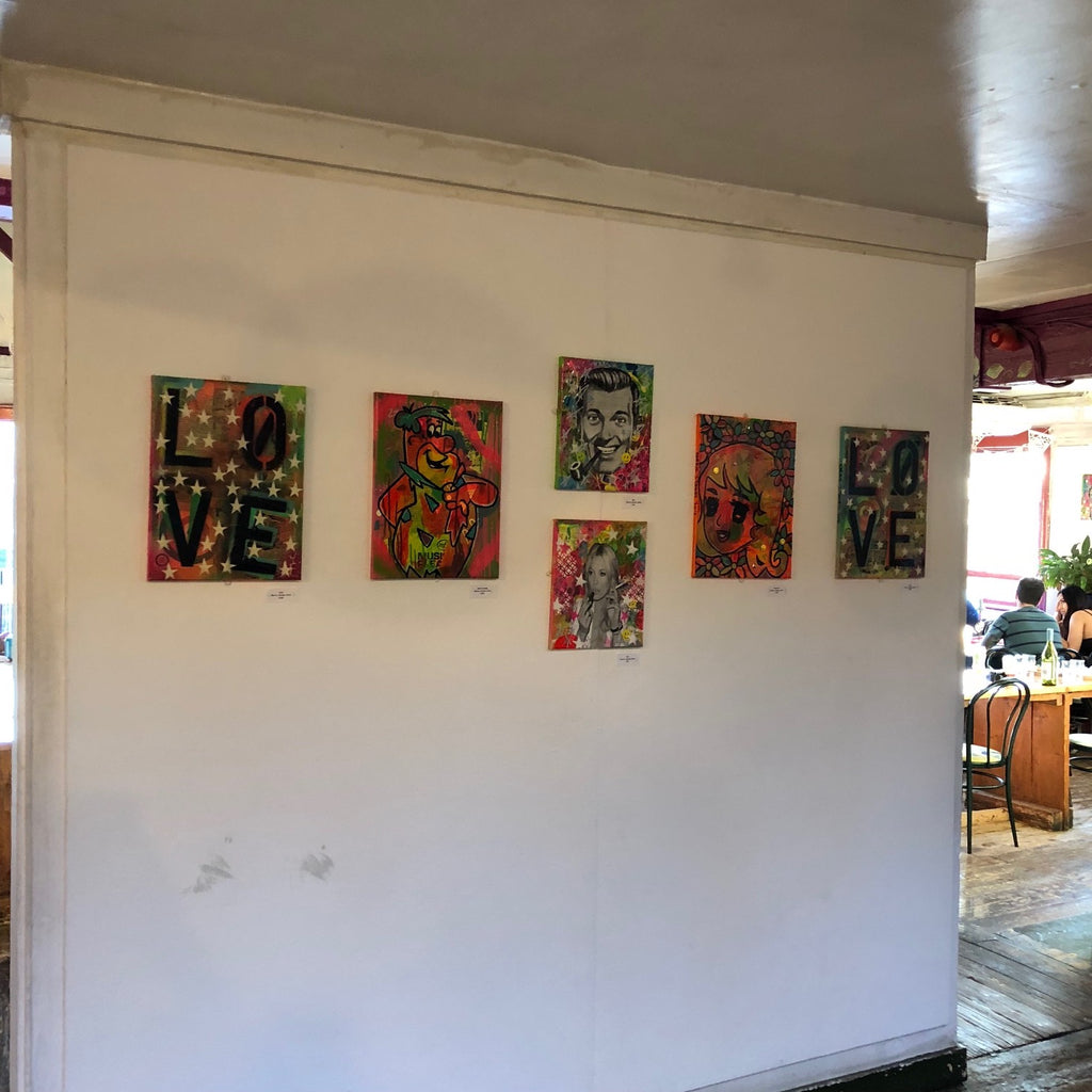 Photos of "Mini pops" solo Exhibition by Barrie J Davies
