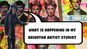 What is happening in my Brighton artist studio?