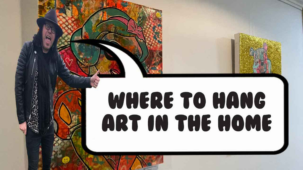 Where to hang art in the home