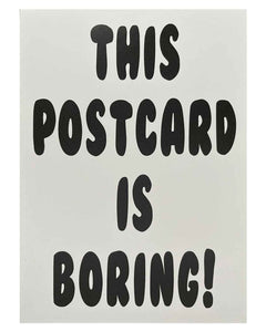 Boring Postcard