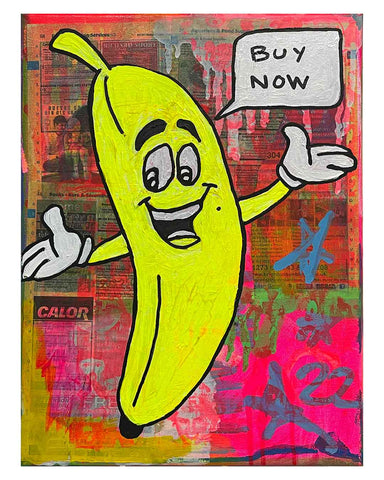 Buy Now Painting by Barrie J Davies 2024, Mixed media on Canvas, 30 cm x 40 cm, Unframed and ready to hang.