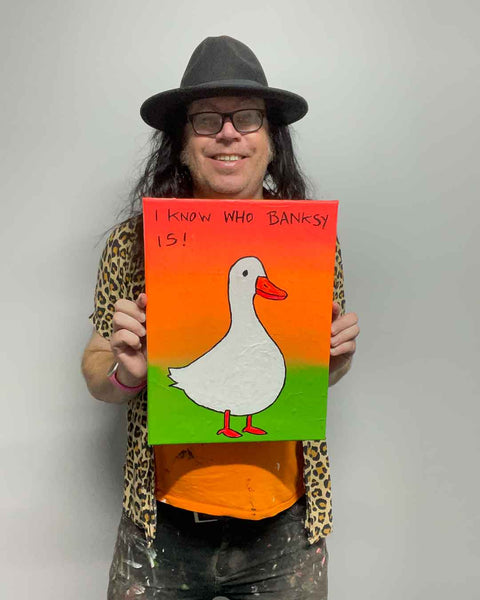 Duck Knows Banksy Painting