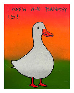 Duck Knows Banksy Painting