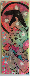 Syro by Barrie J Davies 2015, Mixed media painting on canvas, 80cm x 30cm, unframed. Barrie J Davies is an Artist - Pop Art and Street art inspired Artist based in Brighton England UK - Pop Art Paintings, Street Art Prints & Editions available. 