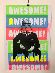 Awesome Rider of The Storm Print - BARRIE J DAVIES IS AN ARTIST