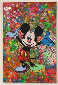 Be free be kind by Barrie J Davies 2018, Mixed media on canvas, Unframed, 50cm x 75cm. Barrie J Davies is an Artist - Pop Art and Street art inspired Artist based in Brighton England UK - Pop Art Paintings, Street Art Prints & Editions available.