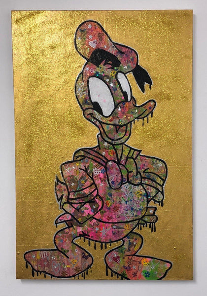 Best foot Forward by Barrie J Davies 2018, mixed media on canvas, Unframed, 50cm x 75cm. Barrie J Davies is an Artist - Pop Art and Street art inspired Artist based in Brighton England UK - Pop Art Paintings, Street Art Prints & Editions available.