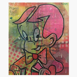 Cream by Barrie J Davies 2016, Mixed media on canvas, Unframed. Urban Pop Art Street Artist based in Brighton England UK. Buy online for free delivery worldwide.