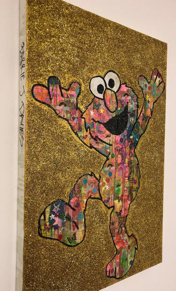 Disco Dancer by Barrie J Davies 2018, Mixed media on canvas, 60cm x 80cm, Unframed. Barrie J Davies is an Artist - Pop Art and Street art inspired Artist based in Brighton England UK - Pop Art Paintings, Street Art Prints & Editions available.