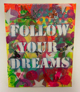 Follow your dreams Painting - BARRIE J DAVIES IS AN ARTIST