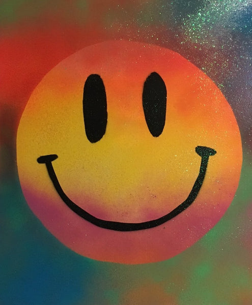 Buy Happy Painting 8 by Barrie J Davies 2016. Fun Colourful Pop Art Street Artist based in Brighton. Shop Art online with free delivery worldwide.