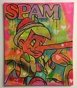 Keep cosmic trigger happy by Barrie J Davies 2015, mixed media on canvas, 50cm x 60cm, Unframed. Barrie J Davies is an Artist - Pop Art and Street art inspired Artist based in Brighton England UK - Pop Art Paintings, Street Art Prints & Editions available.