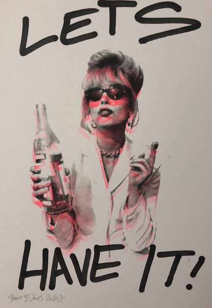 Lets Have It I Want It All Print - BARRIE J DAVIES IS AN ARTIST