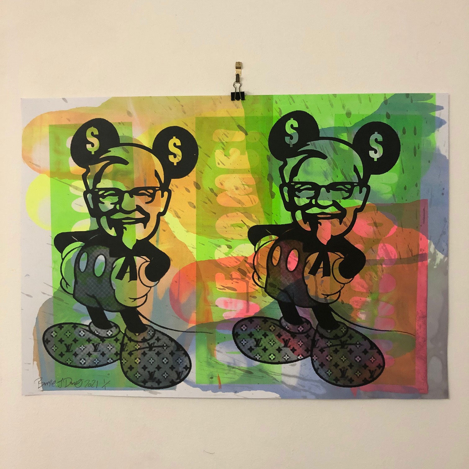 Mad Mickey Explosion Print - BARRIE J DAVIES IS AN ARTIST