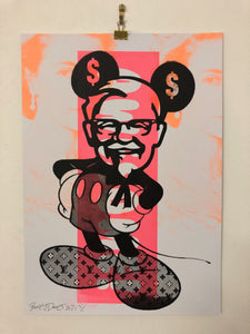 Mad Mickey mash up Print - BARRIE J DAVIES IS AN ARTIST