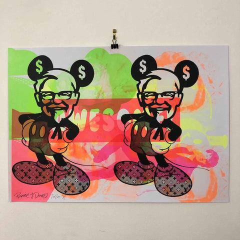 Mad Mickey Mashup Print - BARRIE J DAVIES IS AN ARTIST