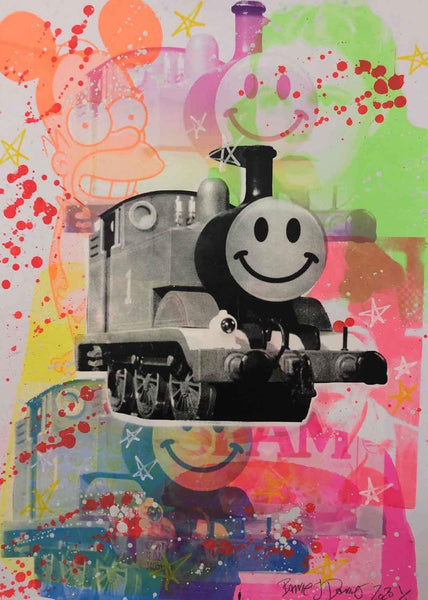 Mash Up Happy Trip Print - BARRIE J DAVIES IS AN ARTIST