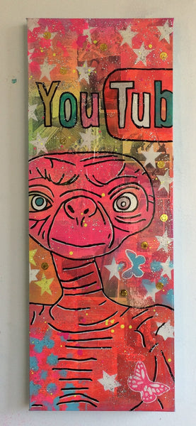 New Round by Barrie J Davies 2015, Mixed media on Canvas, 30cm x 80cm Unframed. Barrie J Davies is an Artist - Pop Art and Street art inspired Artist based in Brighton England UK - Pop Art Paintings, Street Art Prints & Editions available.