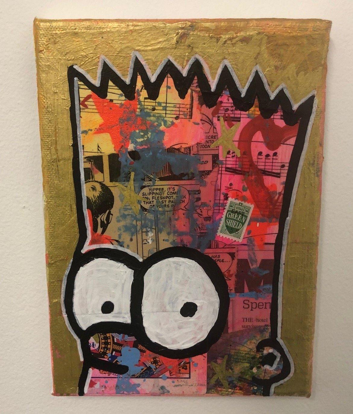 Out of my head by Barrie J Davies 2019, Fun Colourful Pop Art Street Artist based in Brighton England UK. Buy online for free delivery worldwide.