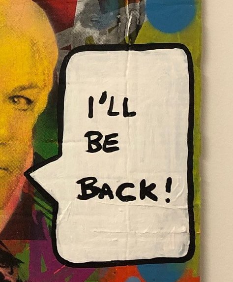 Pat will be Back Painting - BARRIE J DAVIES IS AN ARTIST
