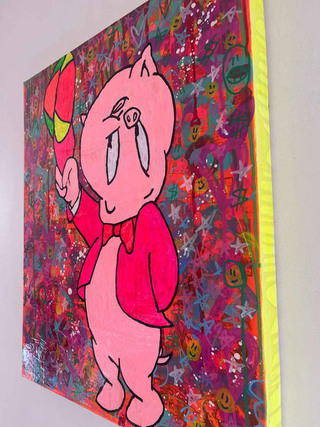Pigcasso Painting - BARRIE J DAVIES IS AN ARTIST