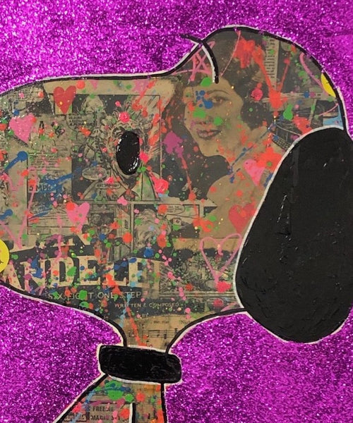 Pink Snoop Painting - BARRIE J DAVIES IS AN ARTIST