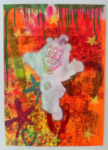 Pink Wrong Bear Print - BARRIE J DAVIES IS AN ARTIST