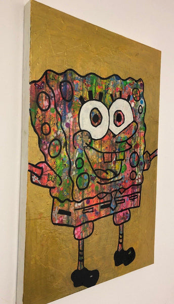 Psycho Bob by Barrie J Davies 2019, Urban Pop Art Street Artist based in Brighton England UK. Buy online for free delivery worldwide.