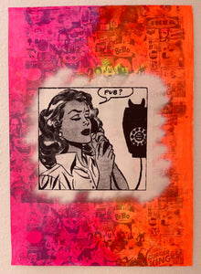 Pub Call Girl Print - BARRIE J DAVIES IS AN ARTIST