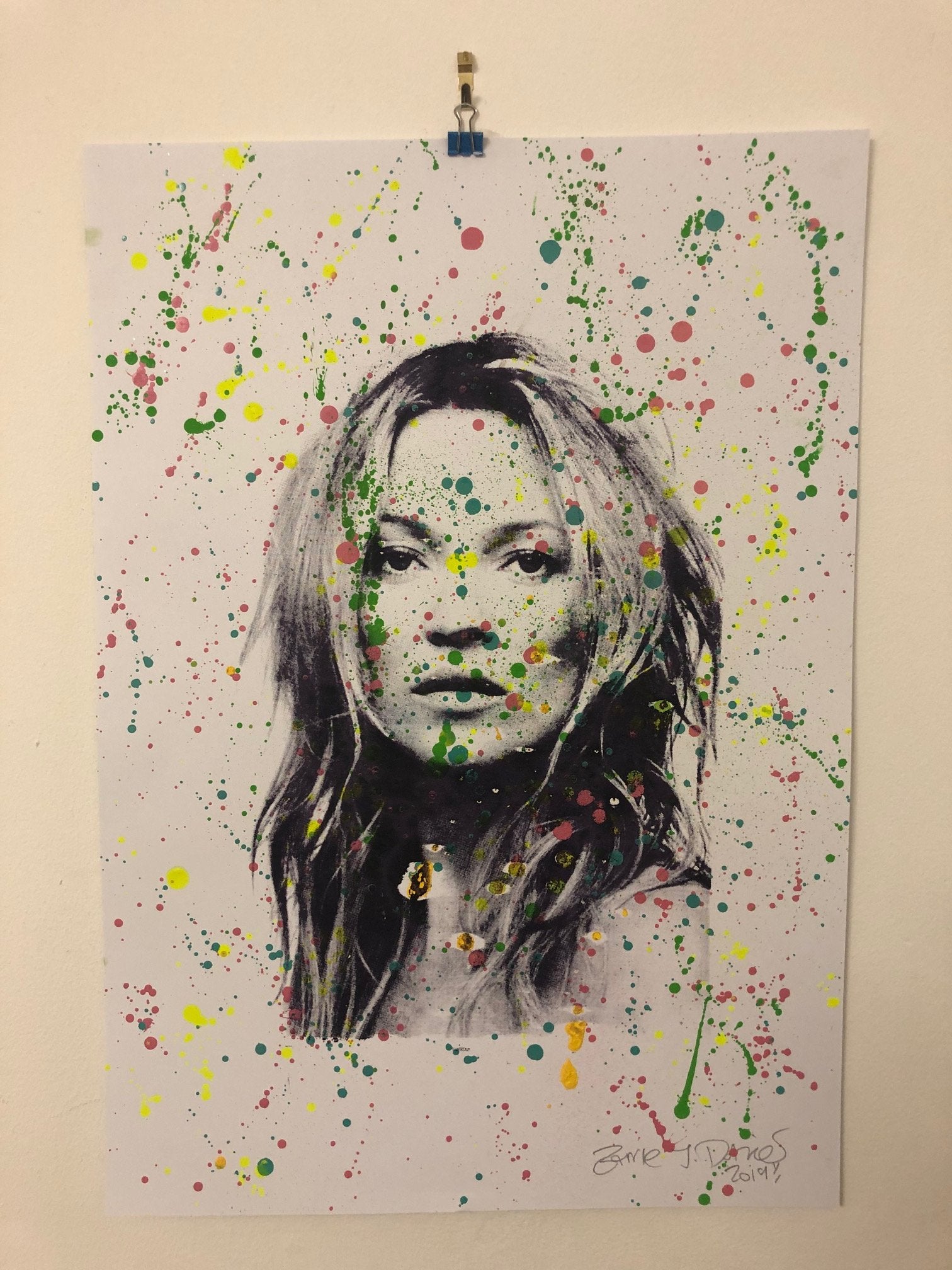 Splattered super Kate print - BARRIE J DAVIES IS AN ARTIST