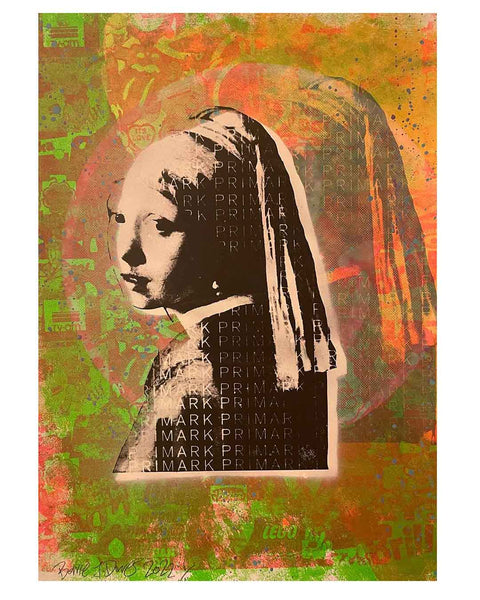 Super Primarni Print by Barrie J Davies 2022 - unframed Silkscreen print on paper (hand finished) edition of 1/1 - A2 size 42cm x 59.4cm.