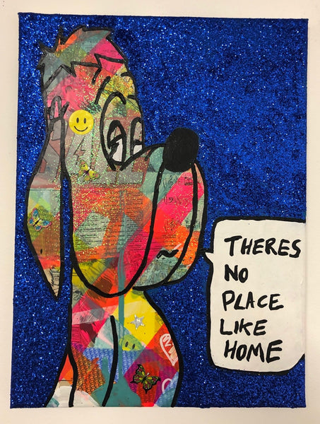 There’s no place like home by Barrie J Davies 2019. Fun Contemporary Pop Street Artist based in Brighton England UK. Purchase online for free delivery worldwide.