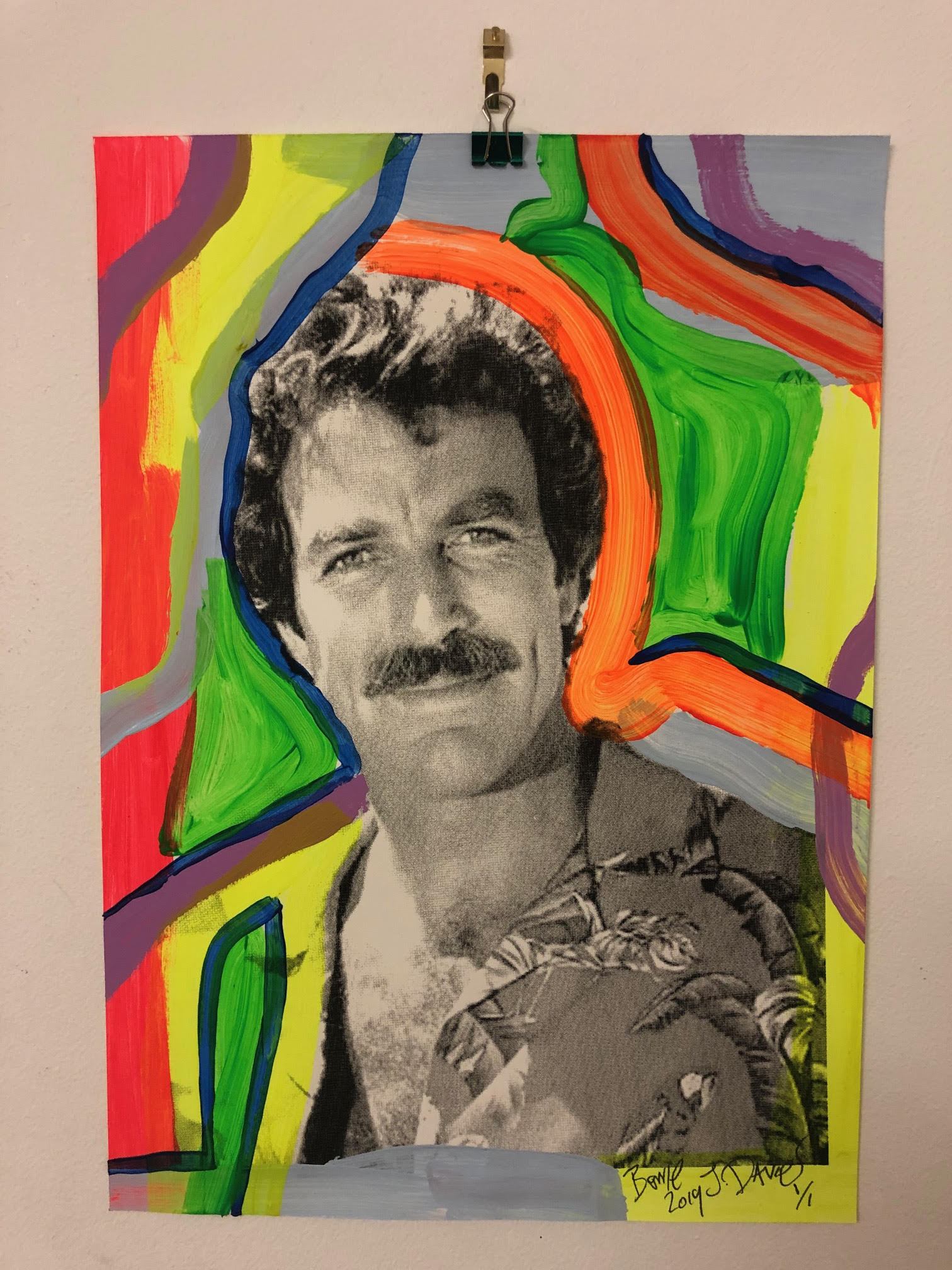 Top Tom Print by Barrie J Davies 2019. Cool Fun Contemporary Pop Street Artist based in Brighton England UK. Shop online for free delivery worldwide.