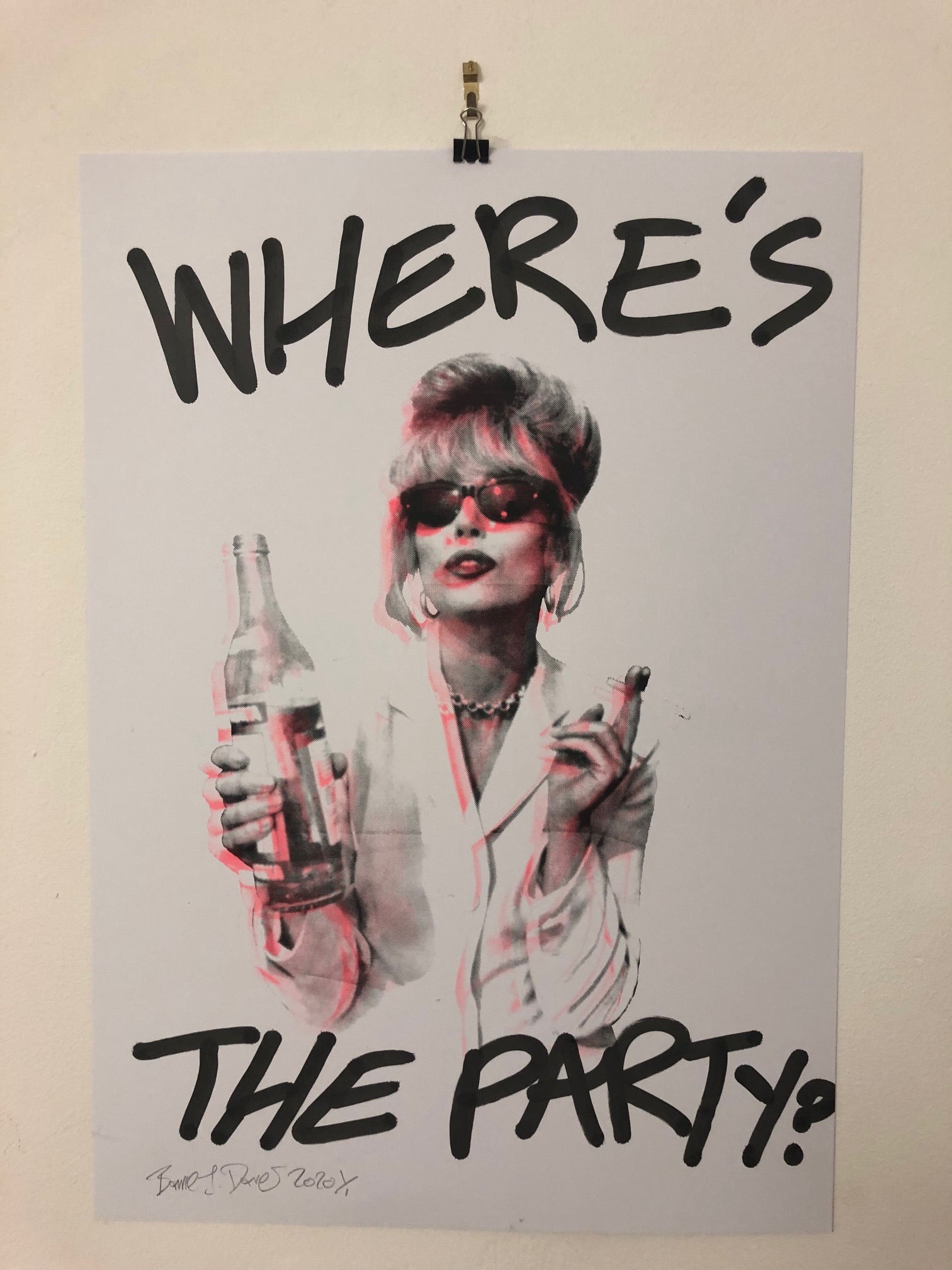 Where's the Party I Want It All Print - BARRIE J DAVIES IS AN ARTIST