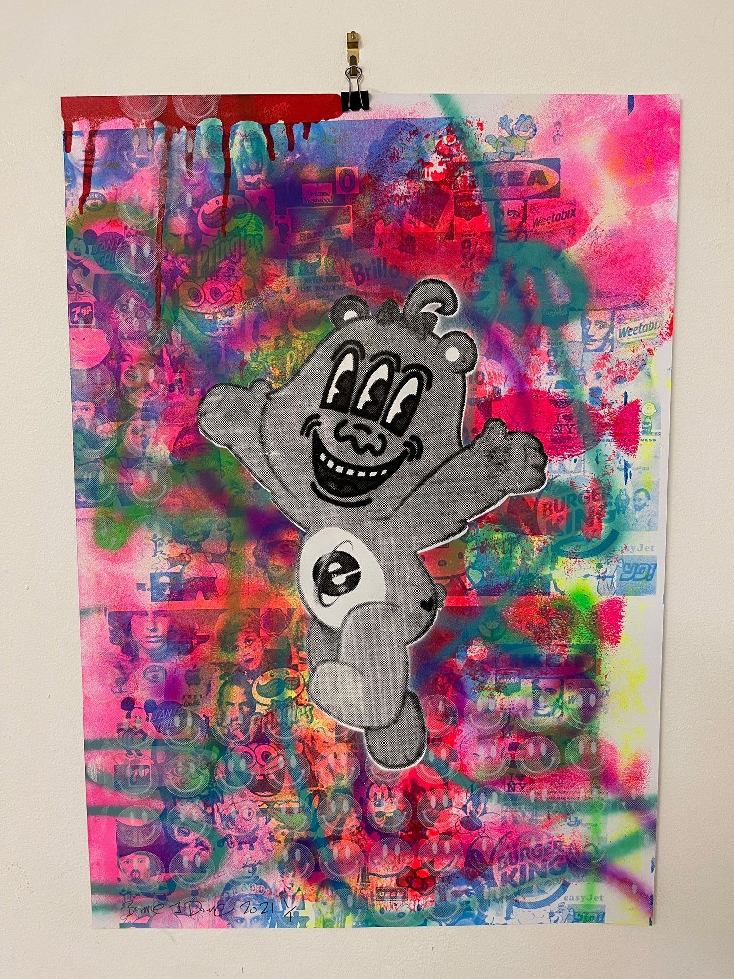 Super Wrong Bear Print - BARRIE J DAVIES IS AN ARTIST