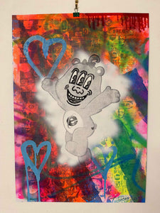 Wrong Bear Print - BARRIE J DAVIES IS AN ARTIST